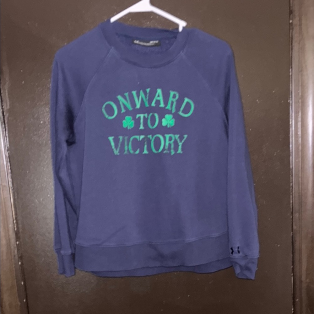 Under Armour Blue Long Sleeve Relaxed Sweatshirt